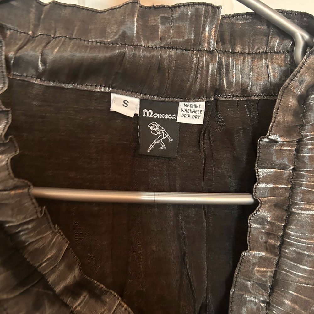 Moresca khadija blouse black and sliver - Picture 4 of 5